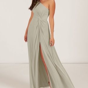 BRAND NEW Azazie “Brooke” dress in Taupe